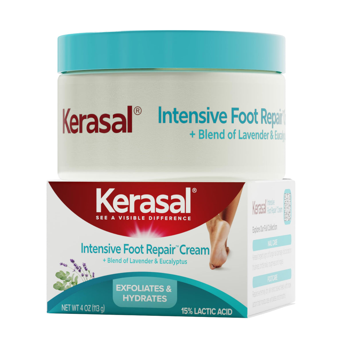 Kerasal jar front label showing product name and size for easy identification