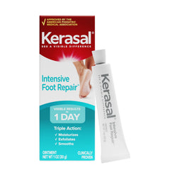 Kerasal front packaging showing 1 oz tube and quick results