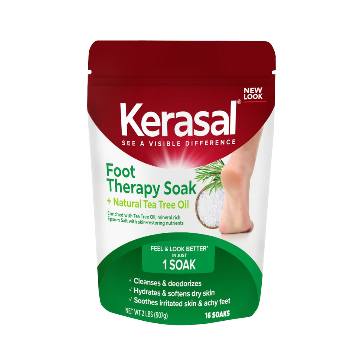 Kerasal front packaging showing 2 lb bag and product branding for easy identification and storage