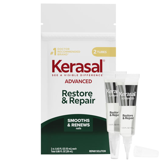 Kerasal front packaging showing product and benefits for damaged nails