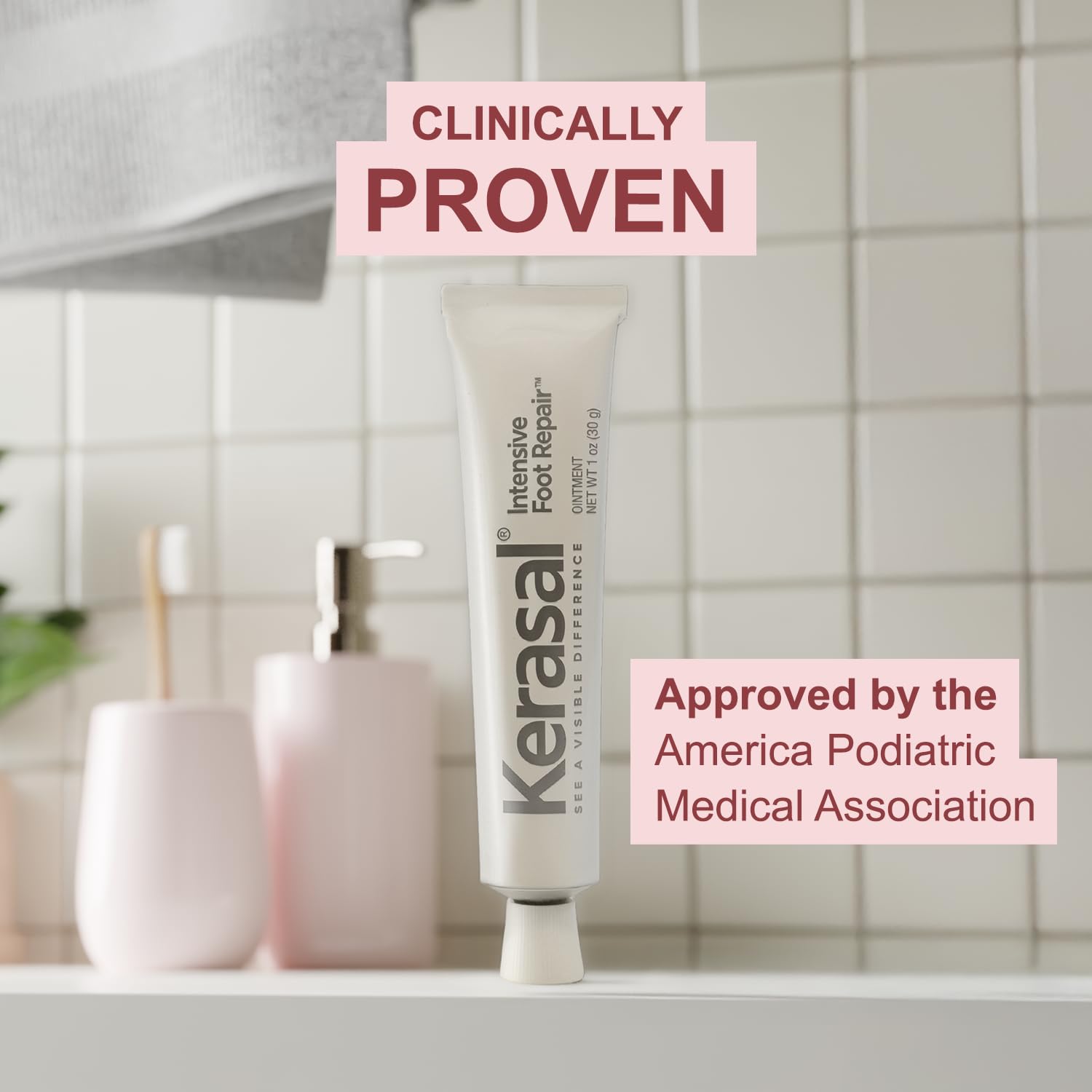 Kerasal used with socks overnight to enhance skin repair