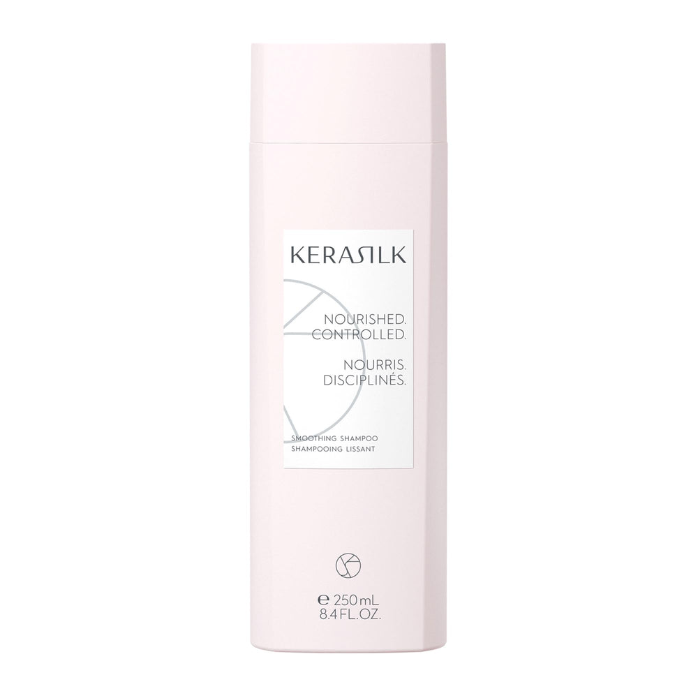 Kerasilk front bottle 250ml showing sleek packaging and smoothing result