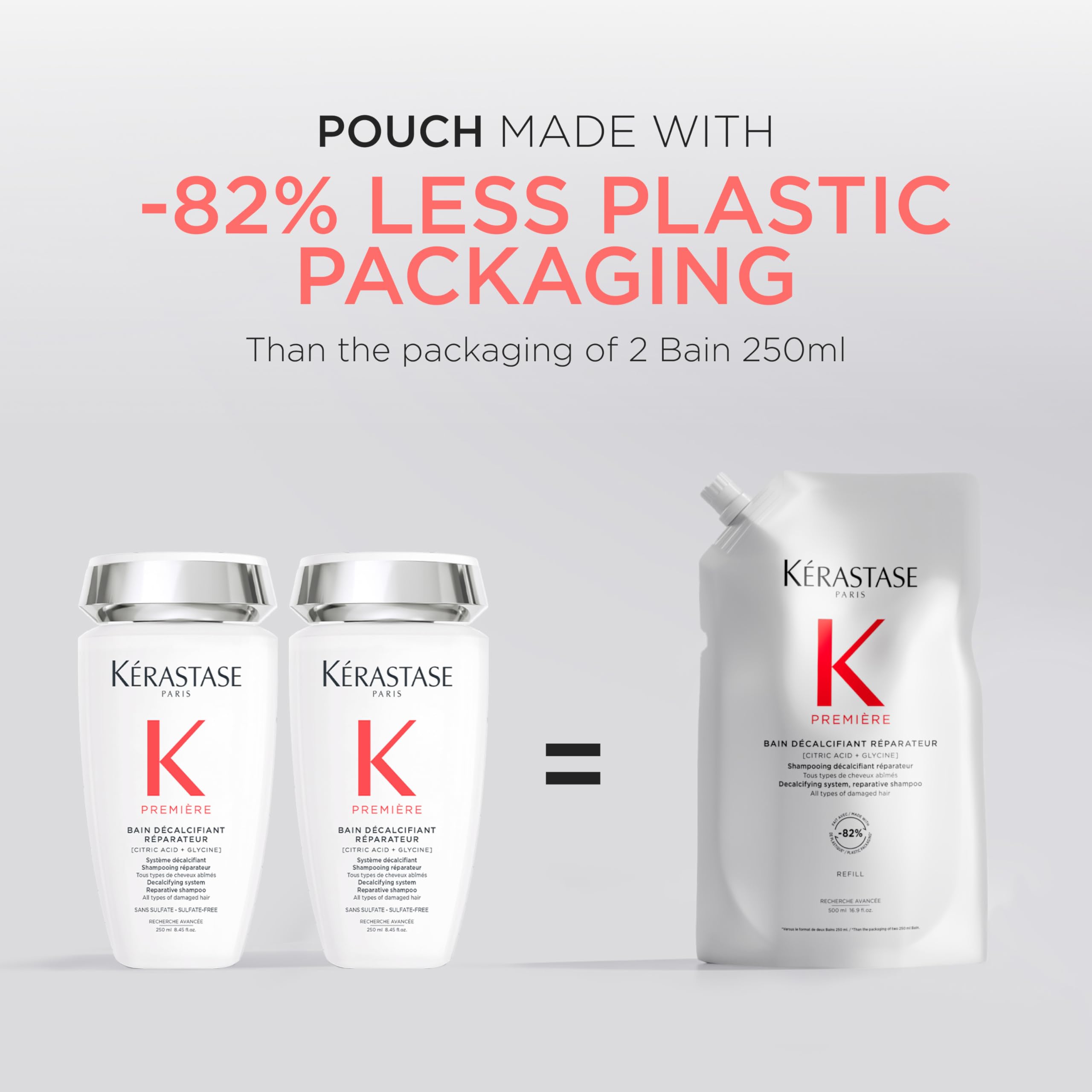 KÉRASTASE after-treatment hair photo showing smoother, shinier restored strands