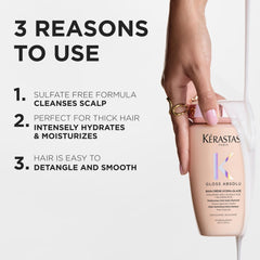 KÉRASTASE cream texture swirl highlighting rich hydration benefit