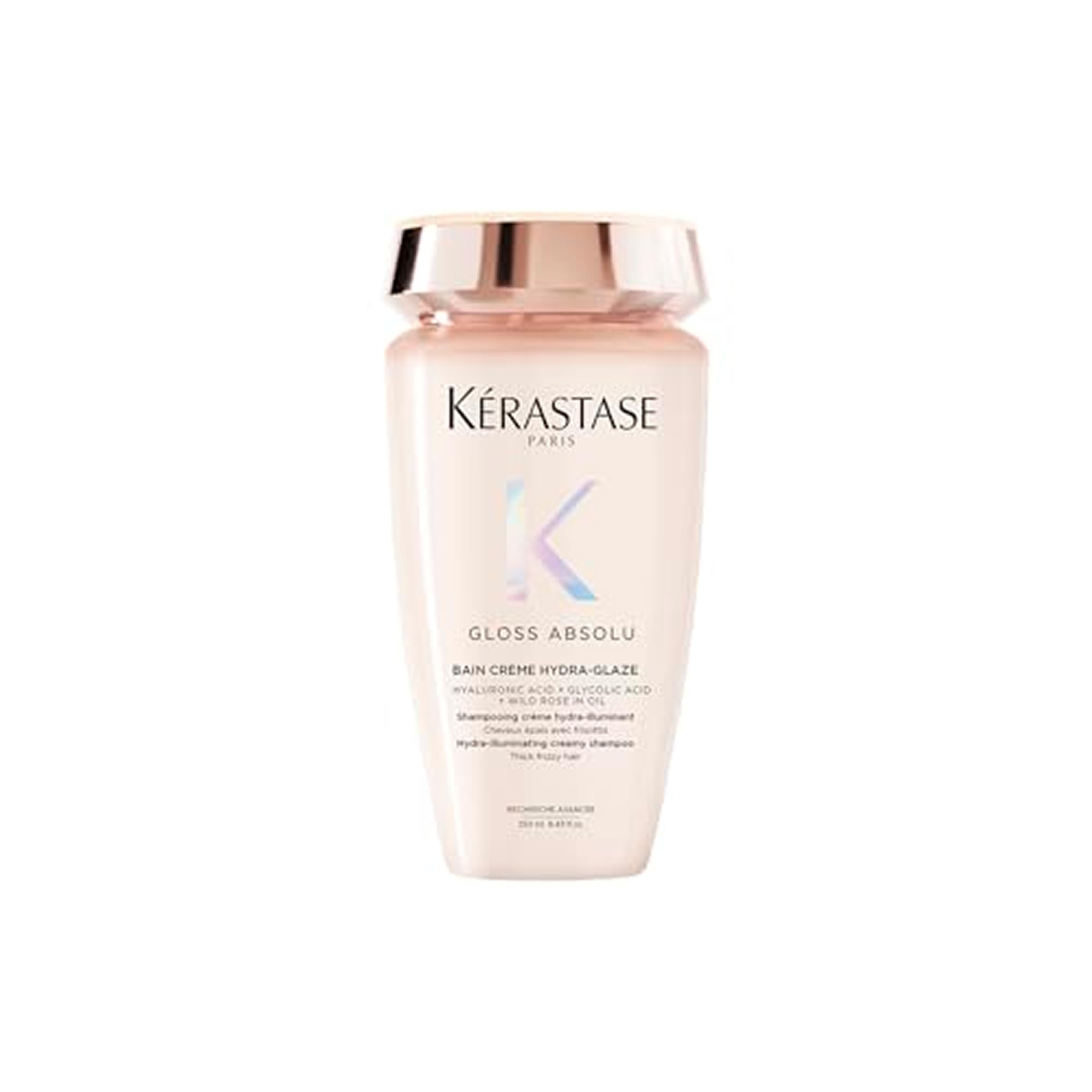 KÉRASTASE front bottle view showing elegant packaging and salon benefit