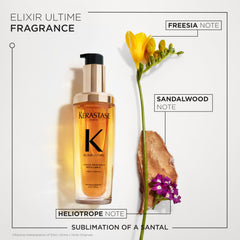 KÉRASTASE before and after showing increased shine and smoother finish