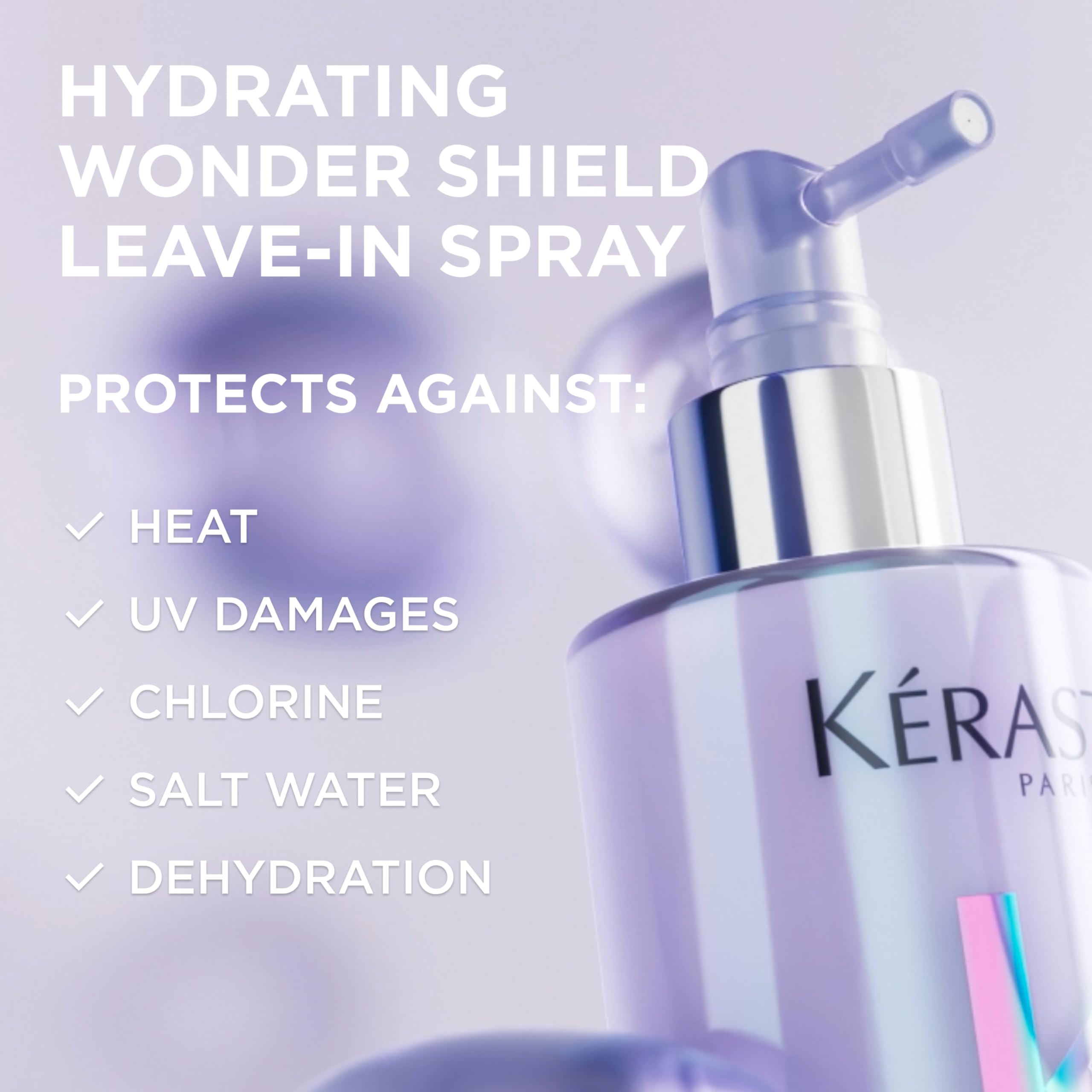 KÉRASTASE close-up of creamy lightweight milk texture delivering hydration