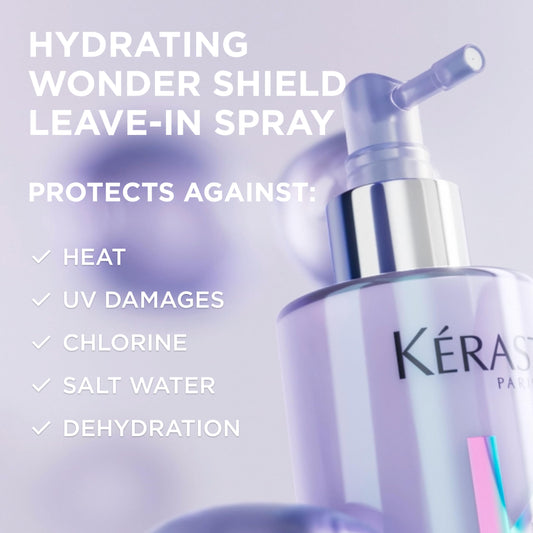 KÉRASTASE close-up of creamy lightweight milk texture delivering hydration