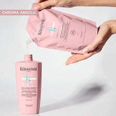 KÉRASTASE creamy shampoo texture close-up showing hydration boost benefit