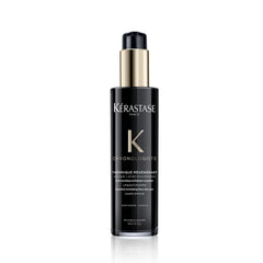 KÉRASTASE bottle front showing Chronologiste serum and luxe design benefit clarity