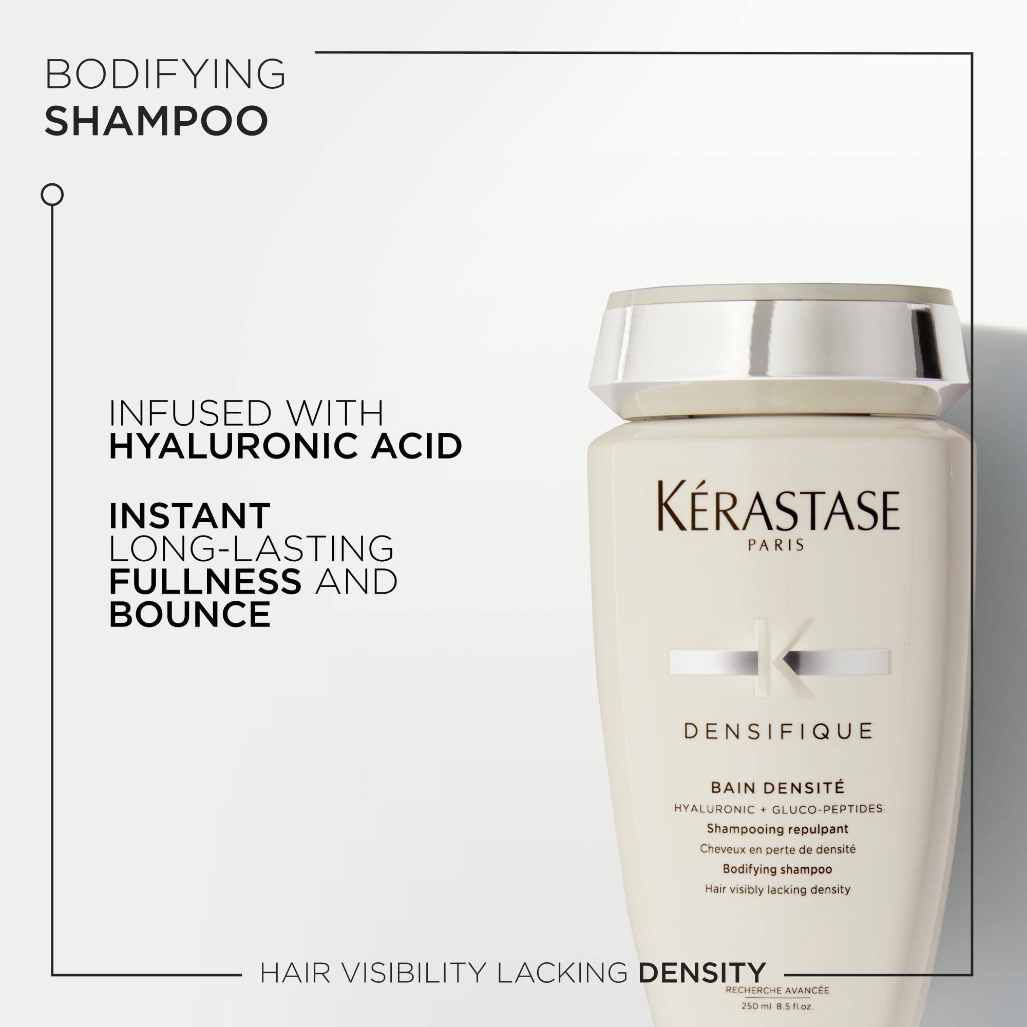 KÉRASTASE back label with directions and ingredient clarity for consumers