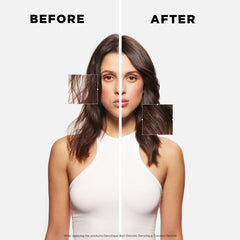 KÉRASTASE dispensing conditioner on palm for easy application benefit