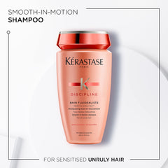 KÉRASTASE Discipline label close-up highlighting sulfate-free benefit