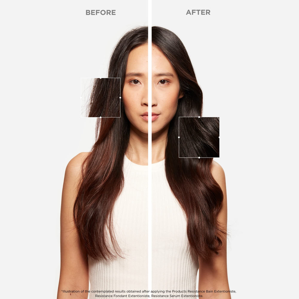 KÉRASTASE ingredient label close-up highlighting Creatine R and ceramide benefits