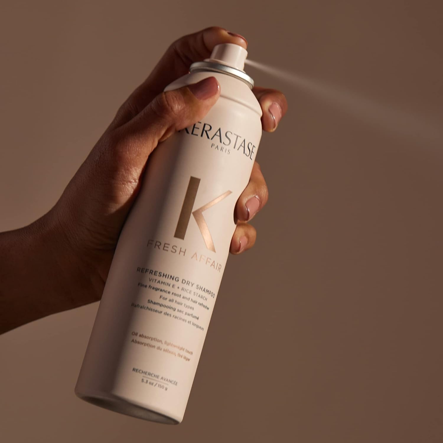 KÉRASTASE rice starch and vitamin E ingredient close-up highlighting nourishing oil control
