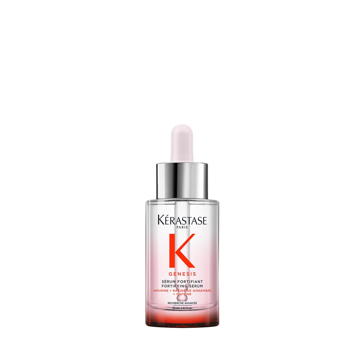 KÉRASTASE Genesis front bottle showing sleek packaging and visible product name benefit