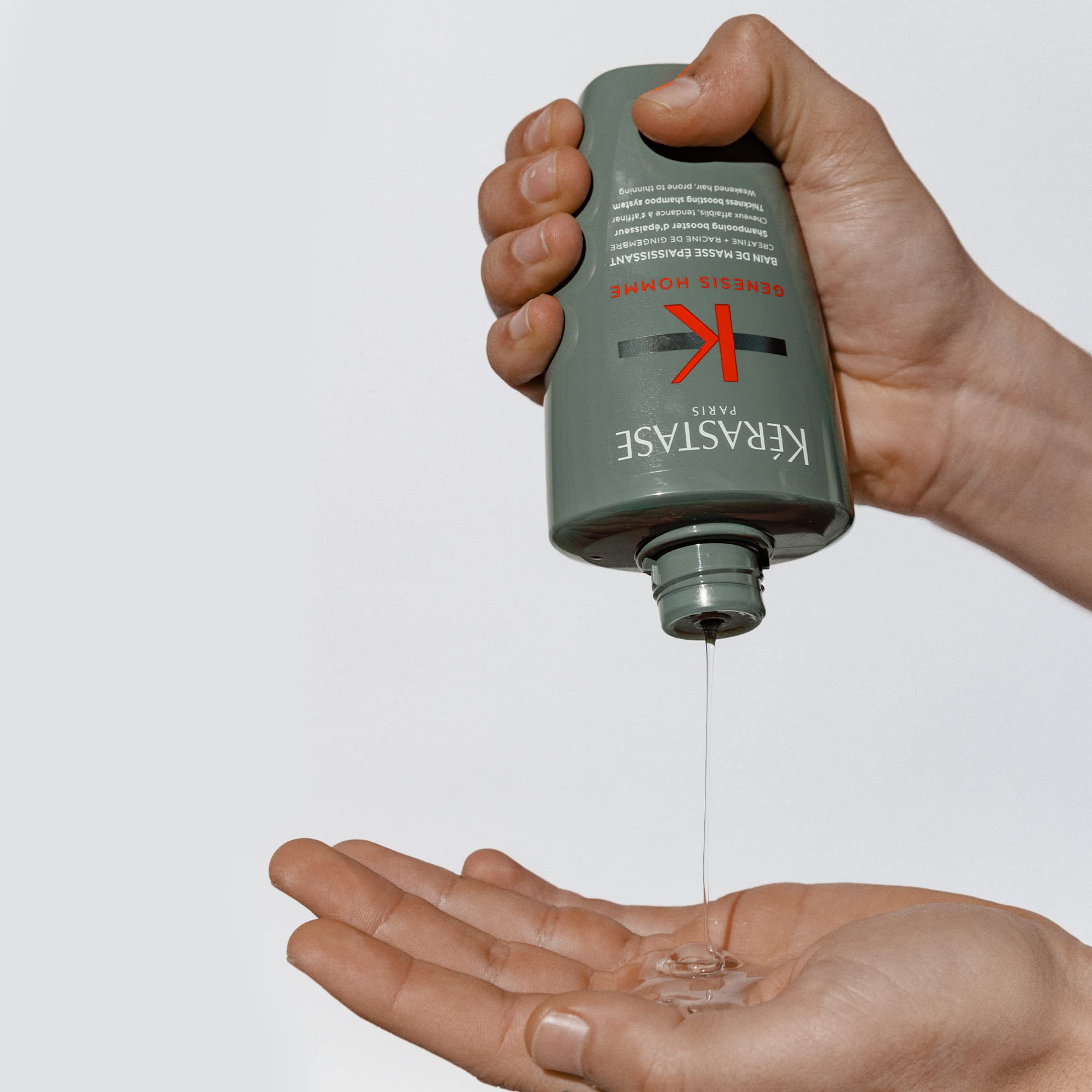 KÉRASTASE with ginger root highlighting natural-strengthening ingredient