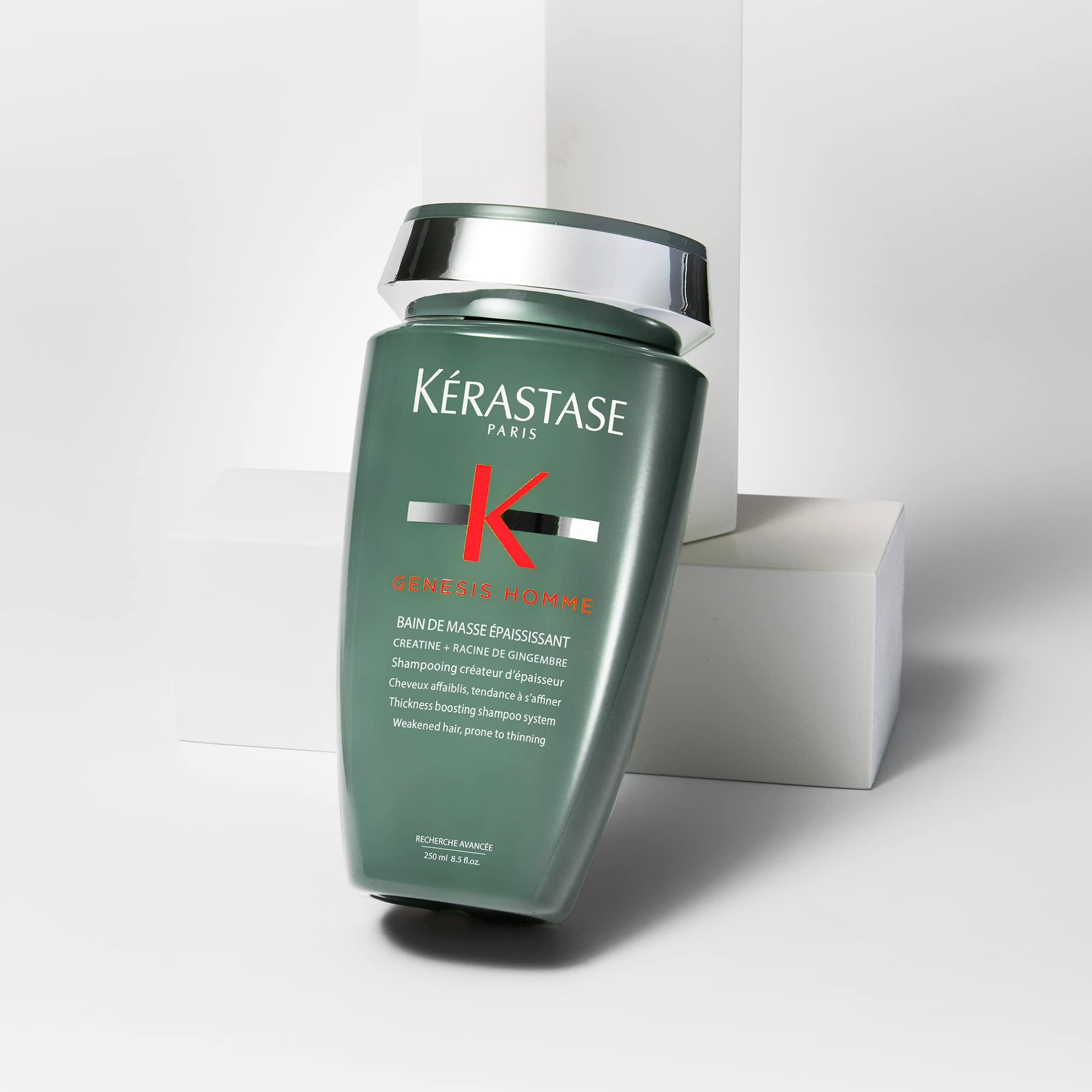 KÉRASTASE on bathroom shelf suggesting everyday routine integration