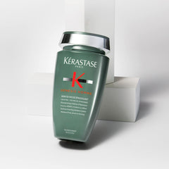 KÉRASTASE on bathroom shelf suggesting everyday routine integration