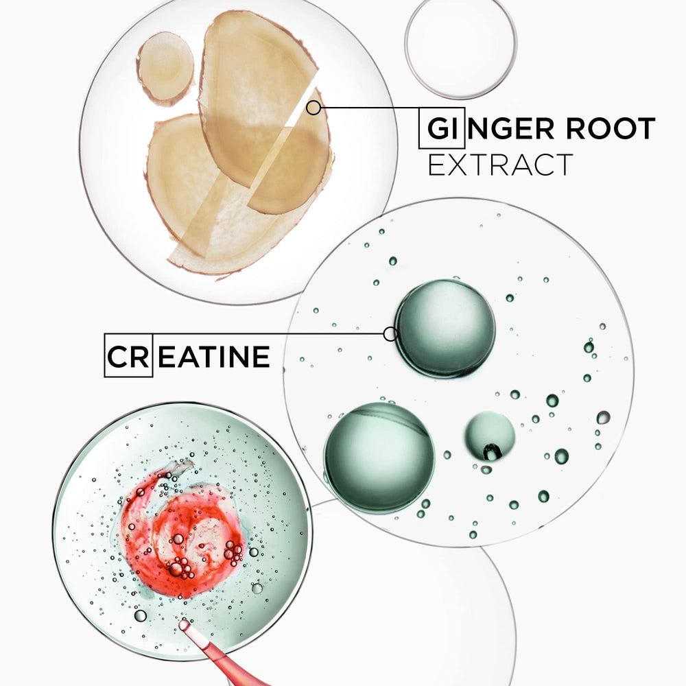 KÉRASTASE scalp massage action image highlighting cooling sensation
