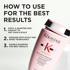 Kérastase in-shower application showing cleansing performance