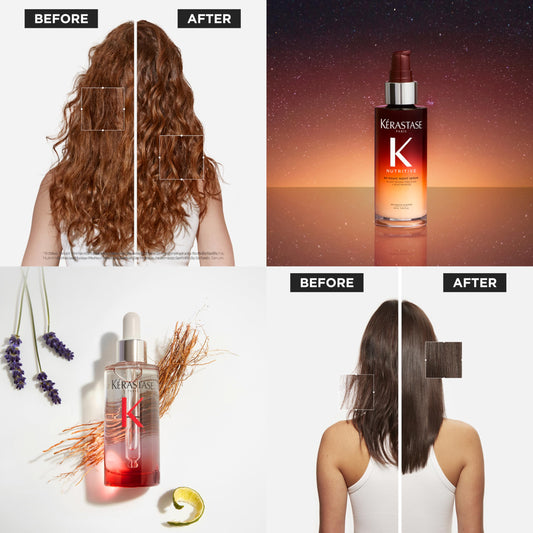 KÉRASTASE Genesis serum bottle close-up highlighting targeted scalp strengthening