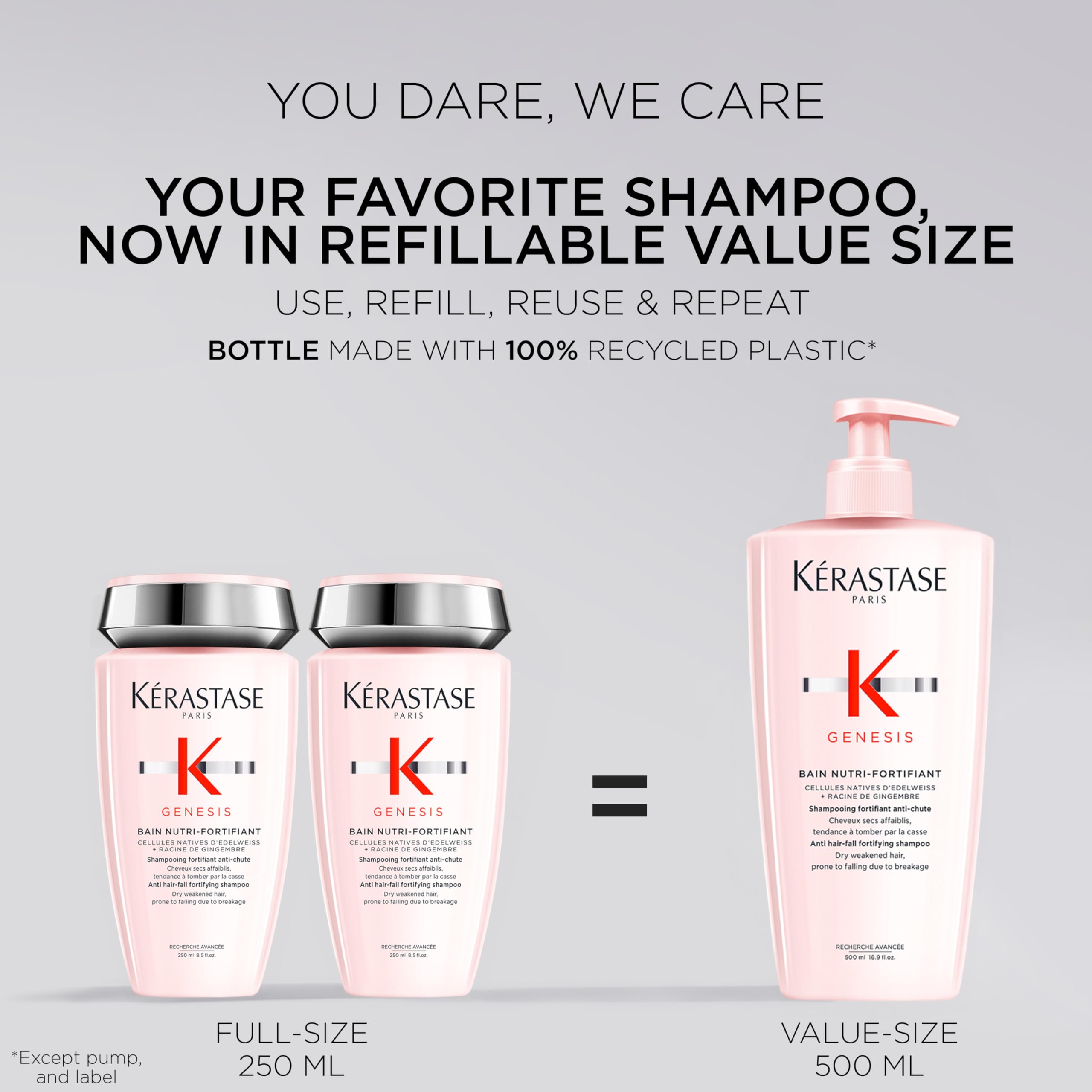 Kérastase shampoo lather texture demonstrating gentle cleanse