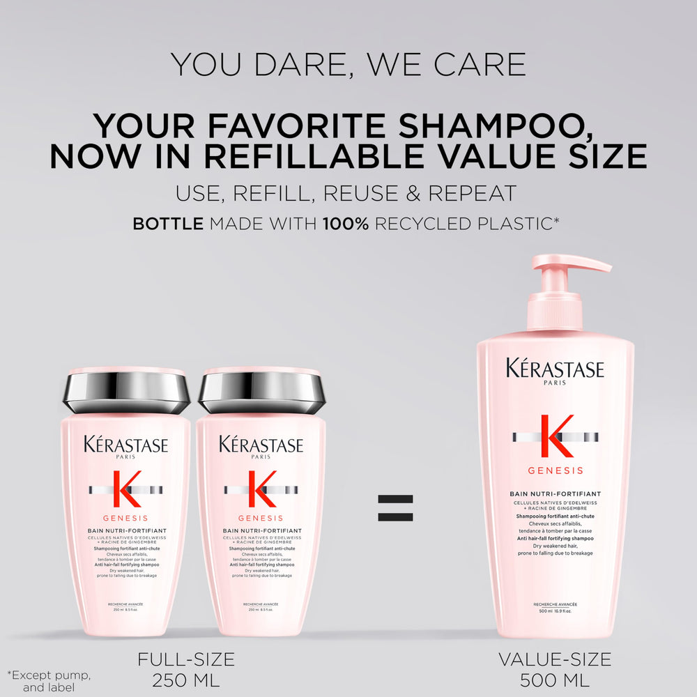 Kérastase shampoo lather texture demonstrating gentle cleanse