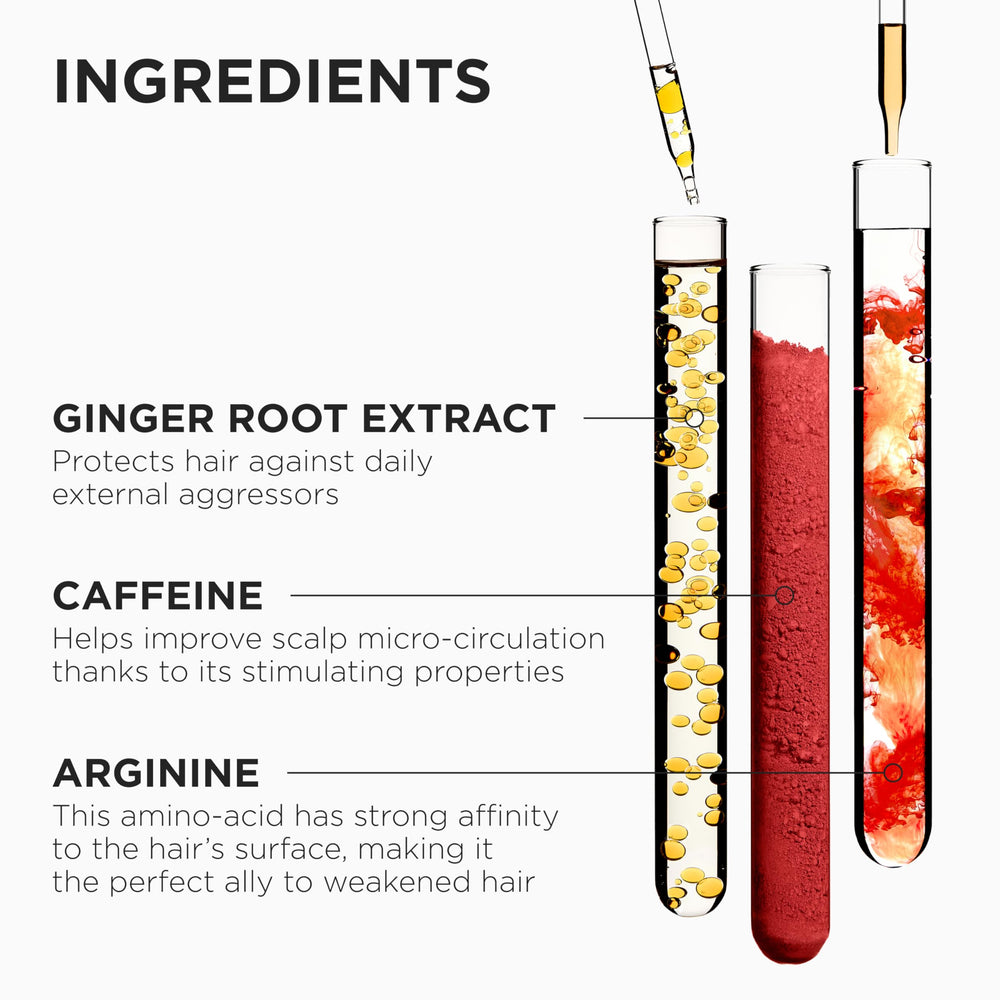 KÉRASTASE Genesis lightweight serum on palm highlighting non-greasy texture benefit