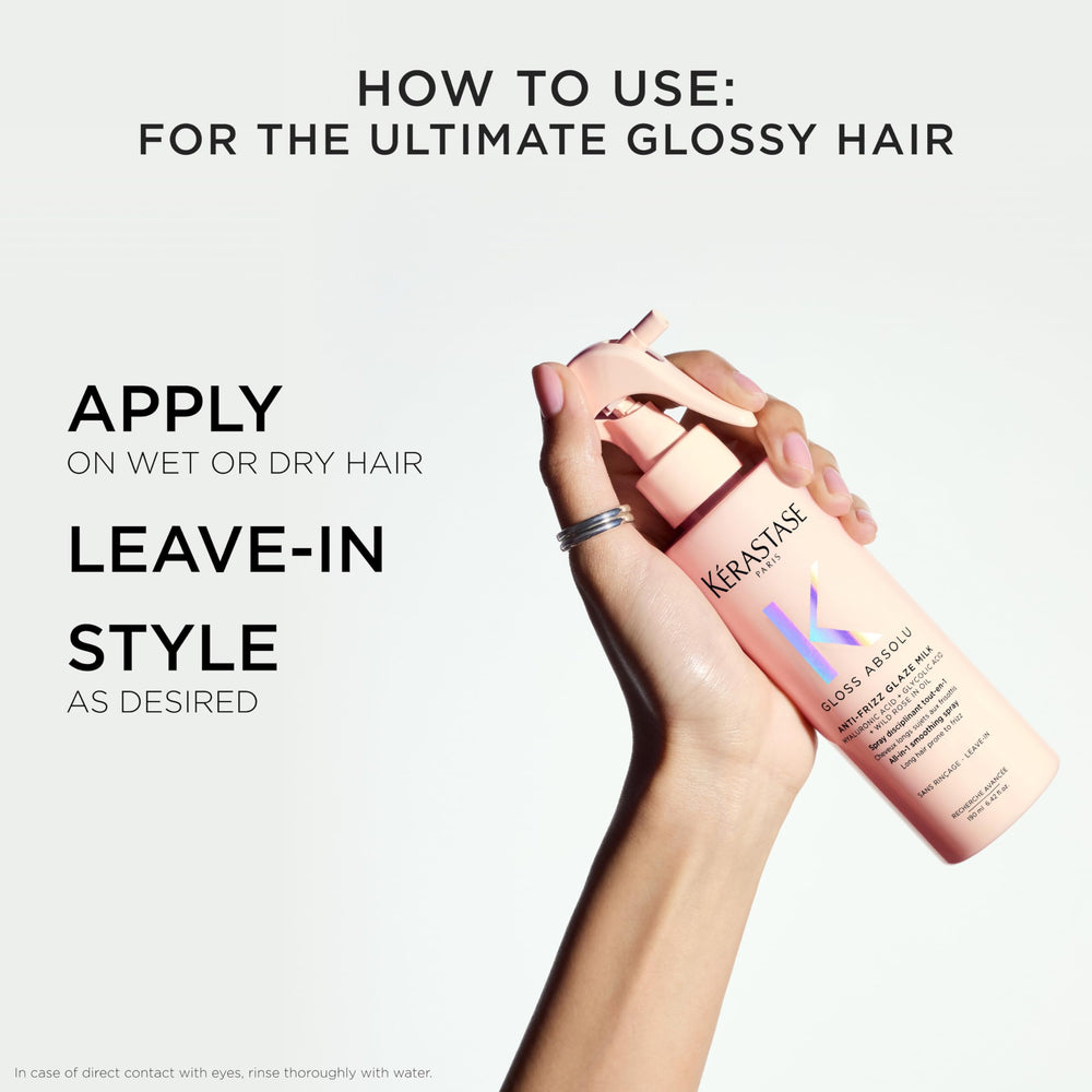 KÉRASTASE used during blow dry showing smoother faster styling