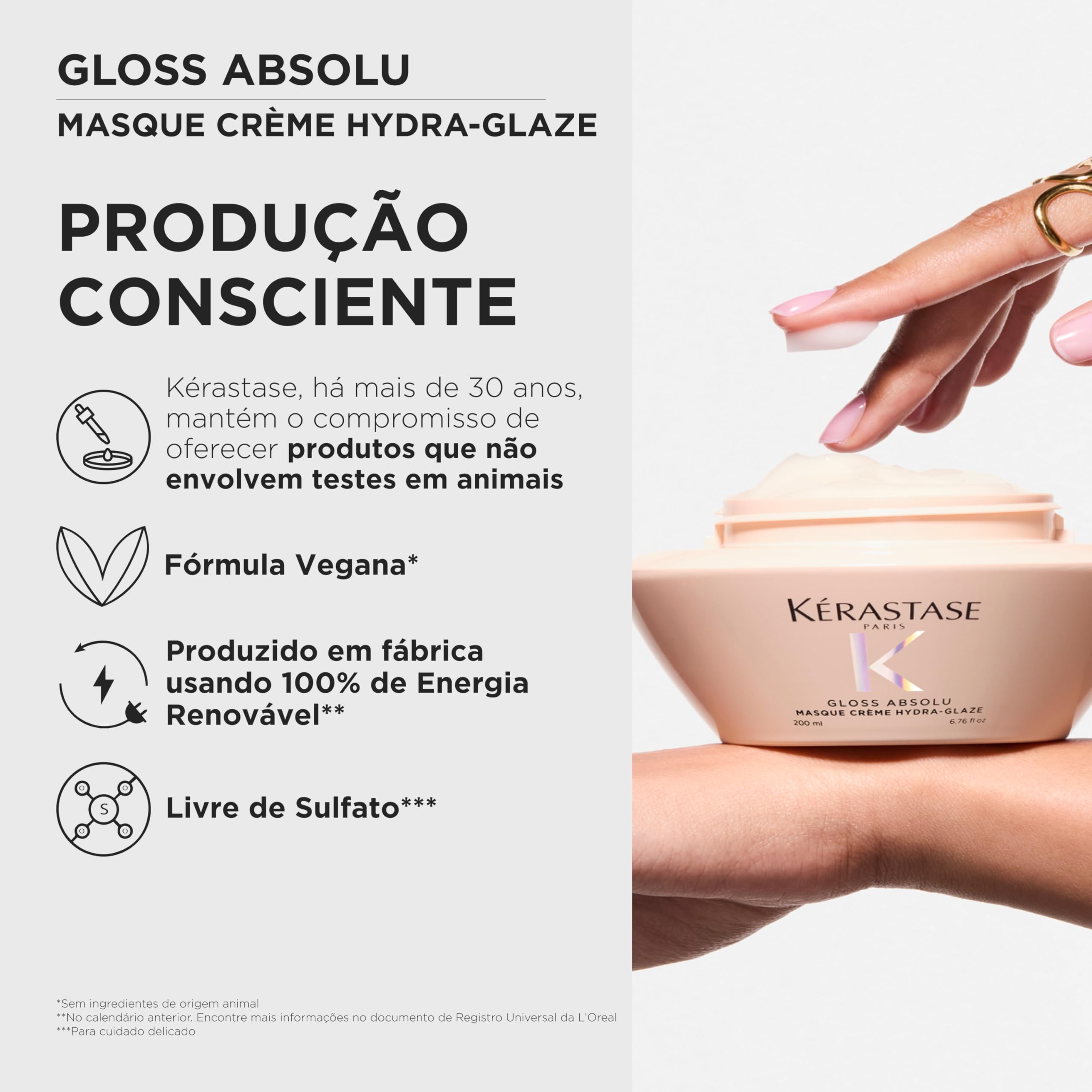 KÉRASTASE creamy mask texture demonstrating rich hydration benefit