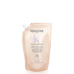 KÉRASTASE front bottle showing label and glossy finish benefits