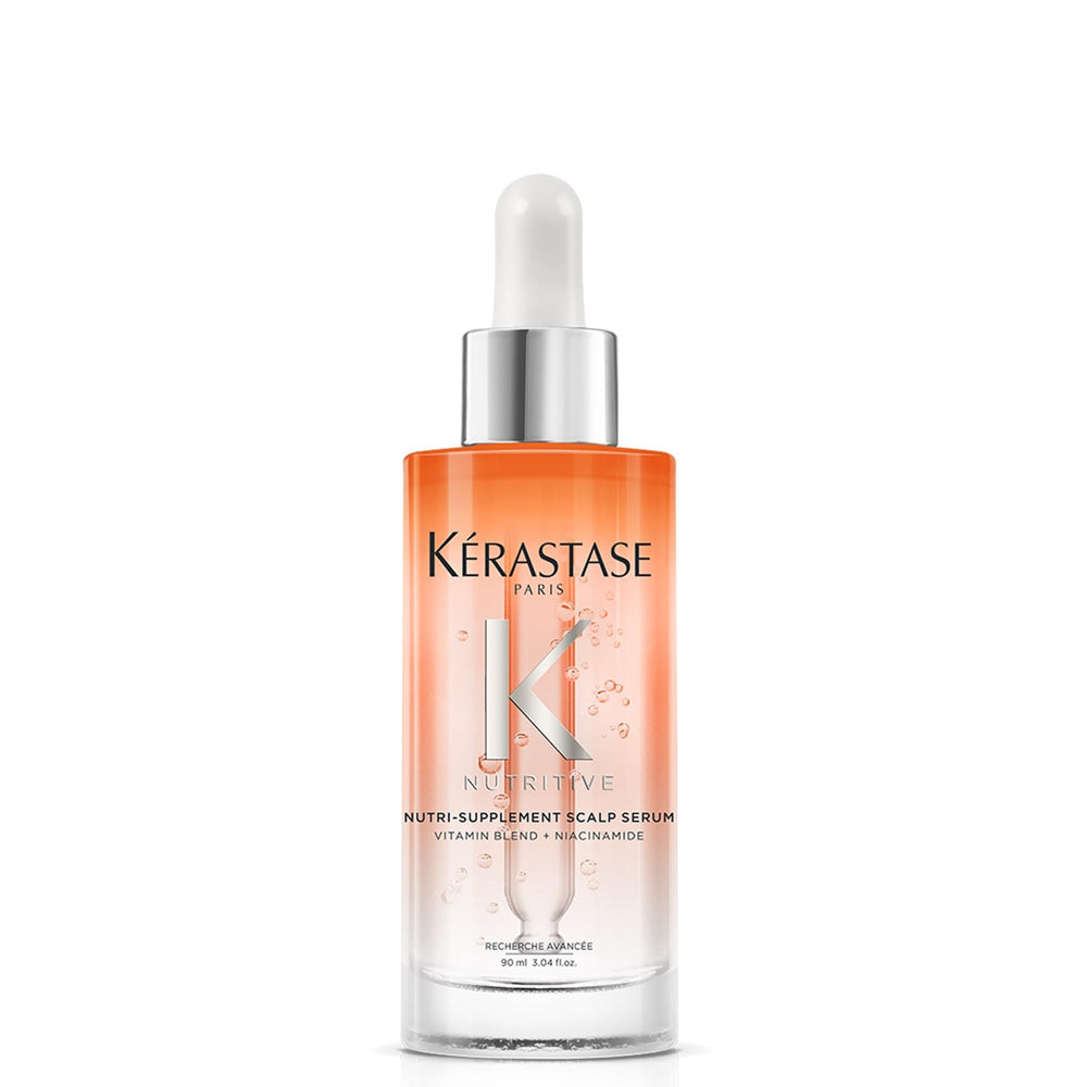 KÉRASTASE front bottle shows sleek design and fast hydration benefit