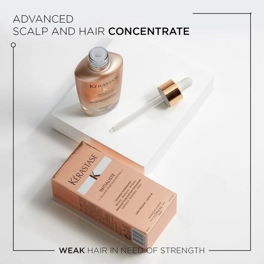 KÉRASTASE concentrated serum texture on dropper highlighting lightweight finish
