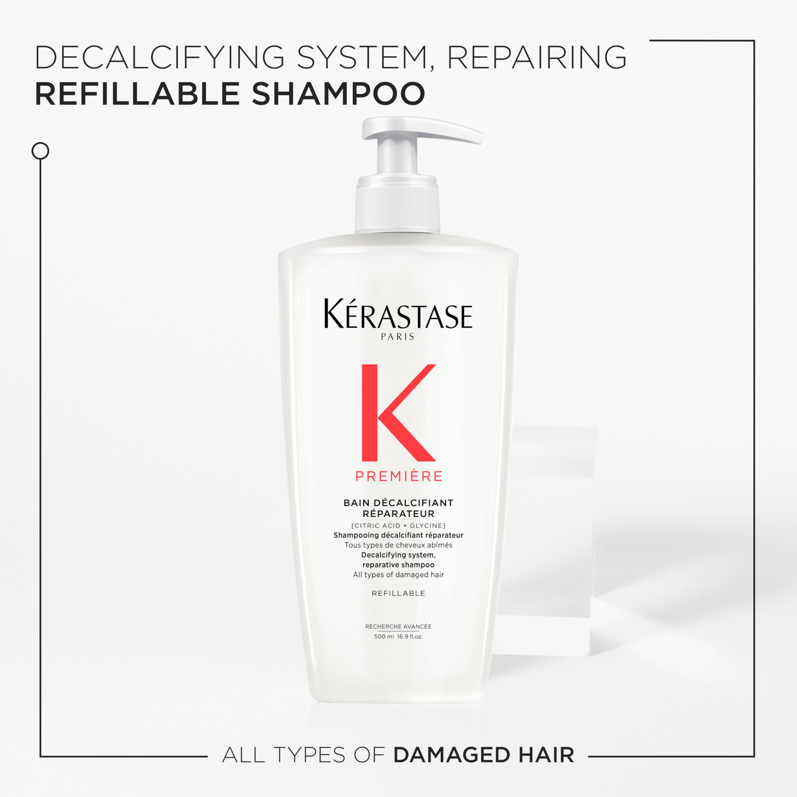 KÉRASTASE creamy lather on hand demonstrating gentle cleansing action