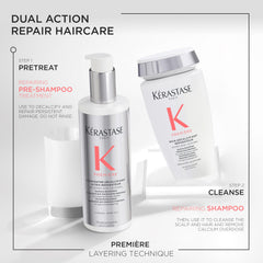 KÉRASTASE on bathroom shelf in lifestyle scene for daily routine appeal