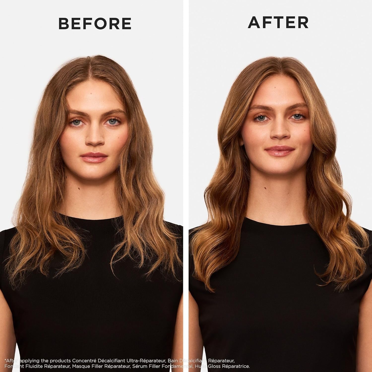 KÉRASTASE trio laid flat highlighting all three products for a complete routine
