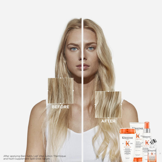 KÉRASTASE nozzle close-up highlighting precise, mess-free application benefit