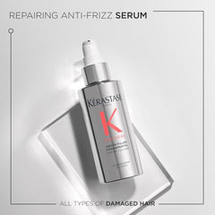 KÉRASTASE pump close-up dispensing serum for controlled application