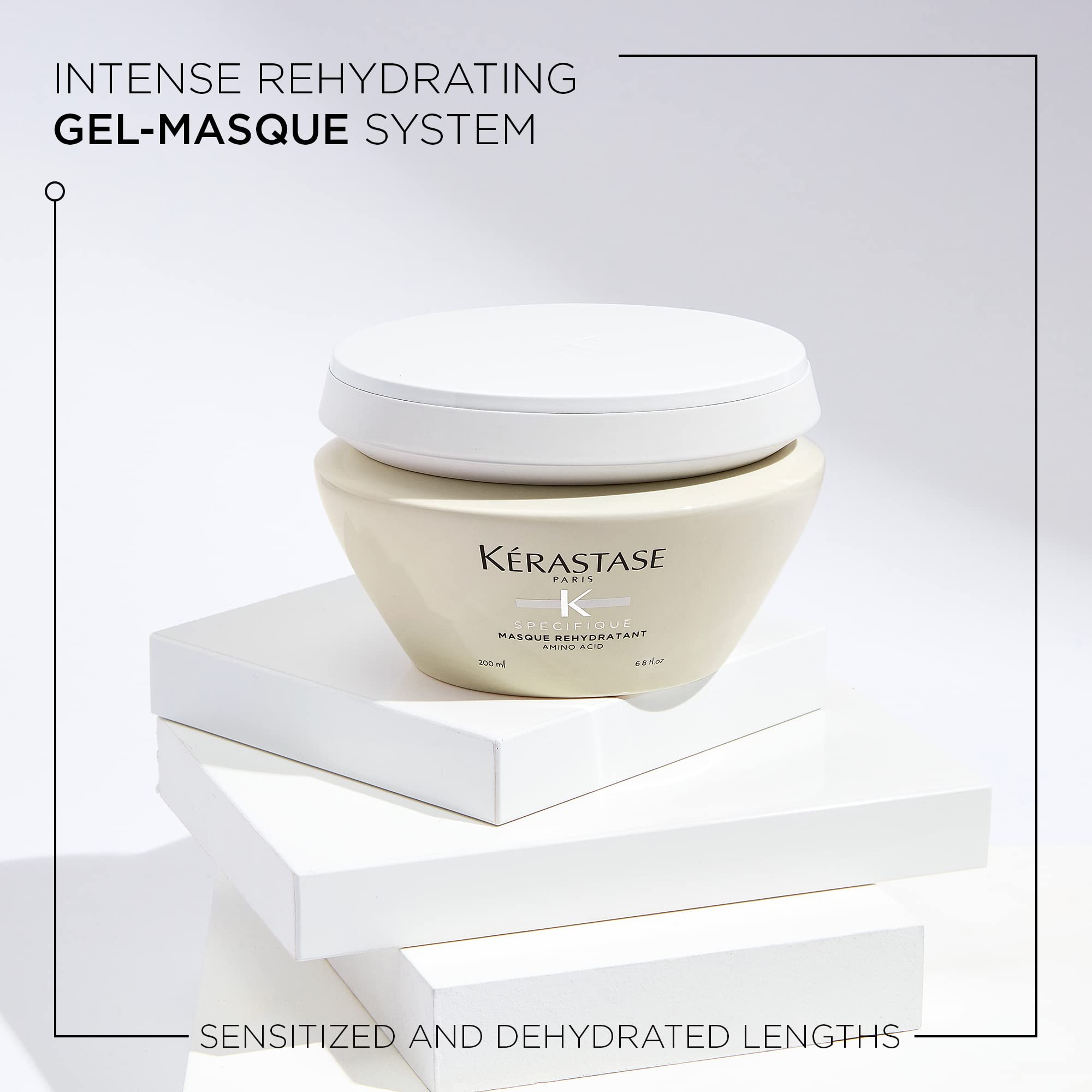 KÉRASTASE close-up of gel-cream texture delivering lightweight nourishment