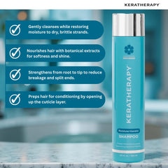 KERATHERAPY close-up keratin droplets illustrating strengthening benefit