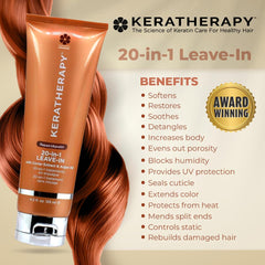 KERATHERAPY close-up of product texture highlighting smooth, non-greasy formula