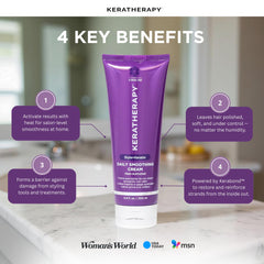 KERATHERAPY label and ingredients list visible for informed ingredient benefit