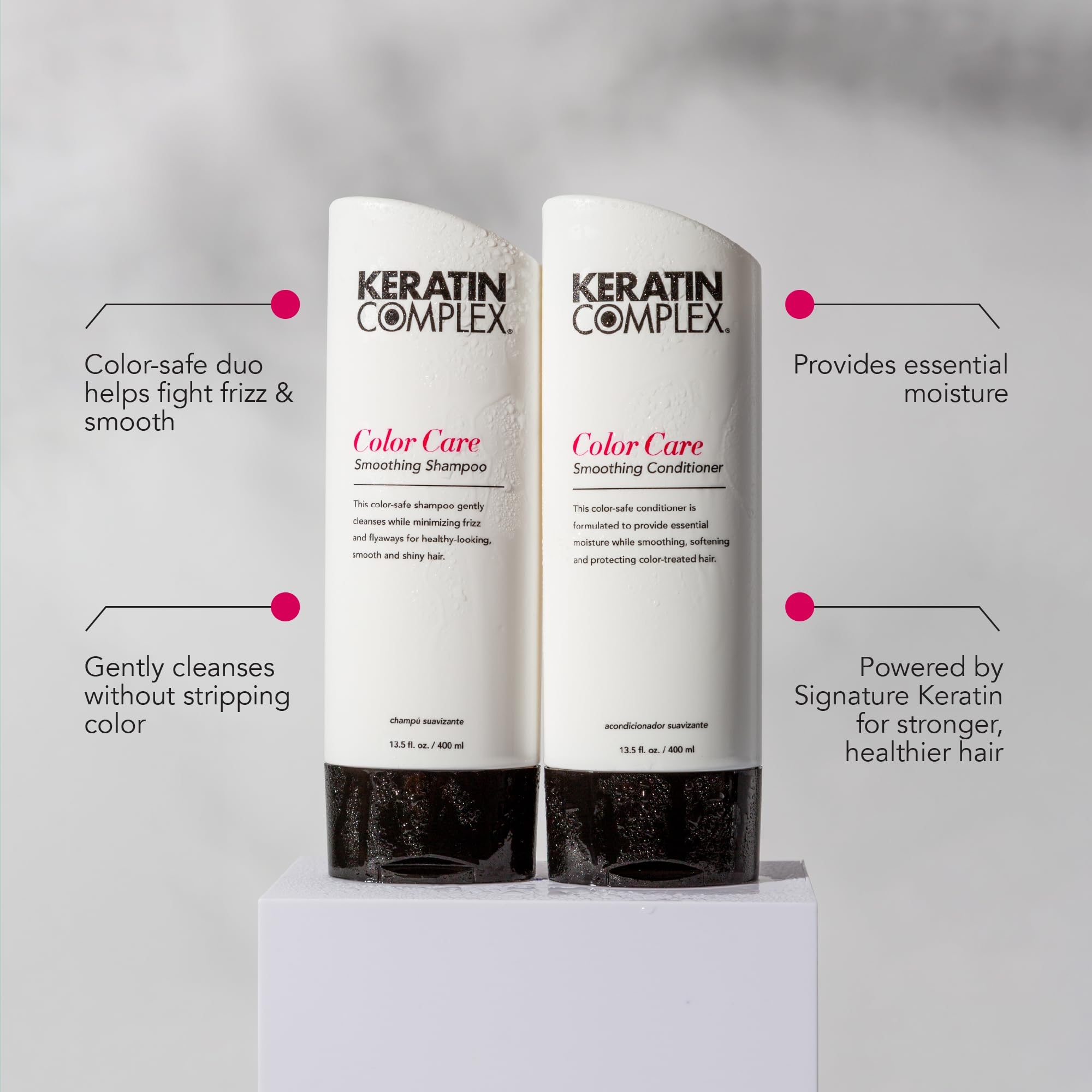 Keratin Complex Color Care Conditioner creamy texture delivers softness and moisture