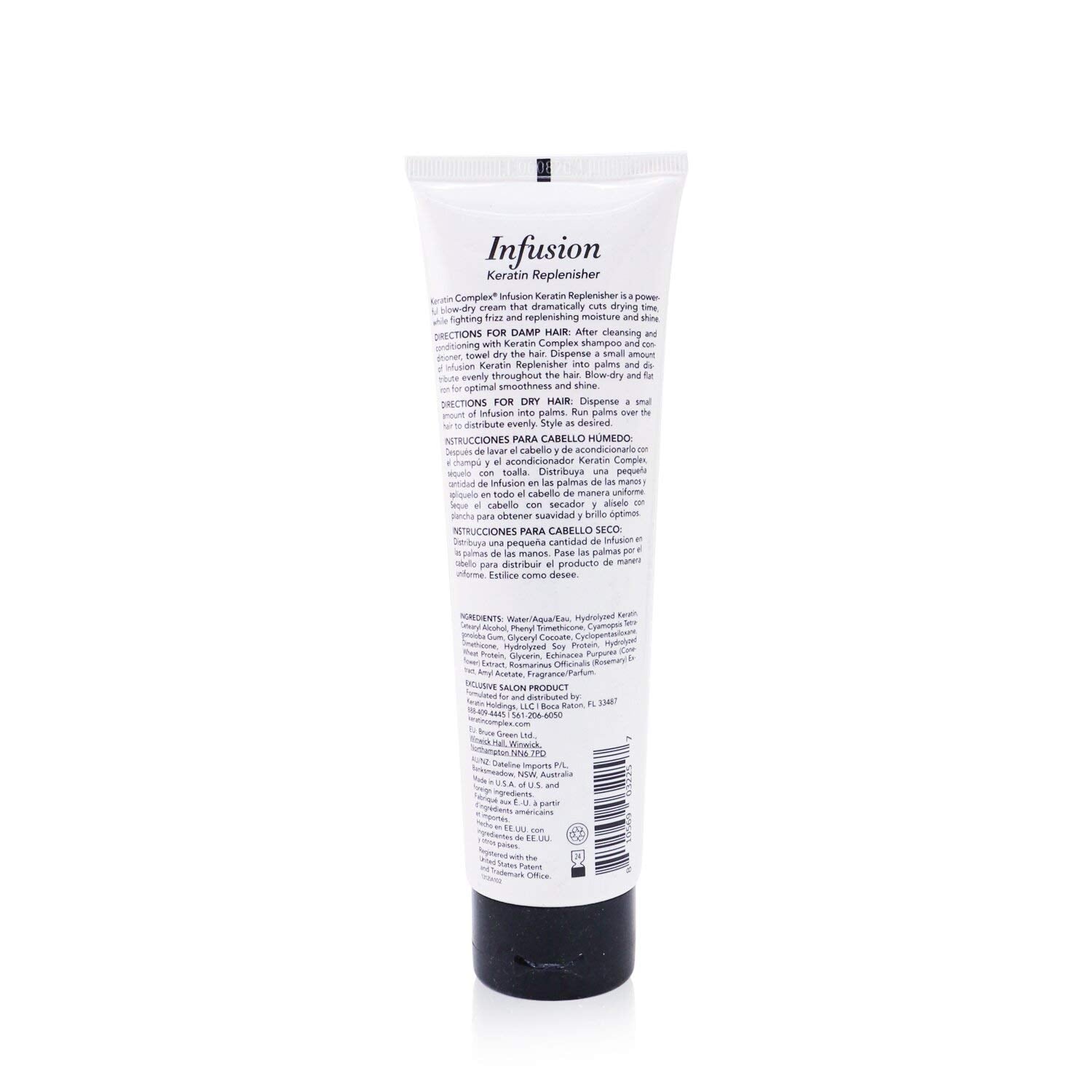 Keratin Complex in use during blow-dry showing frizz control and faster styling result