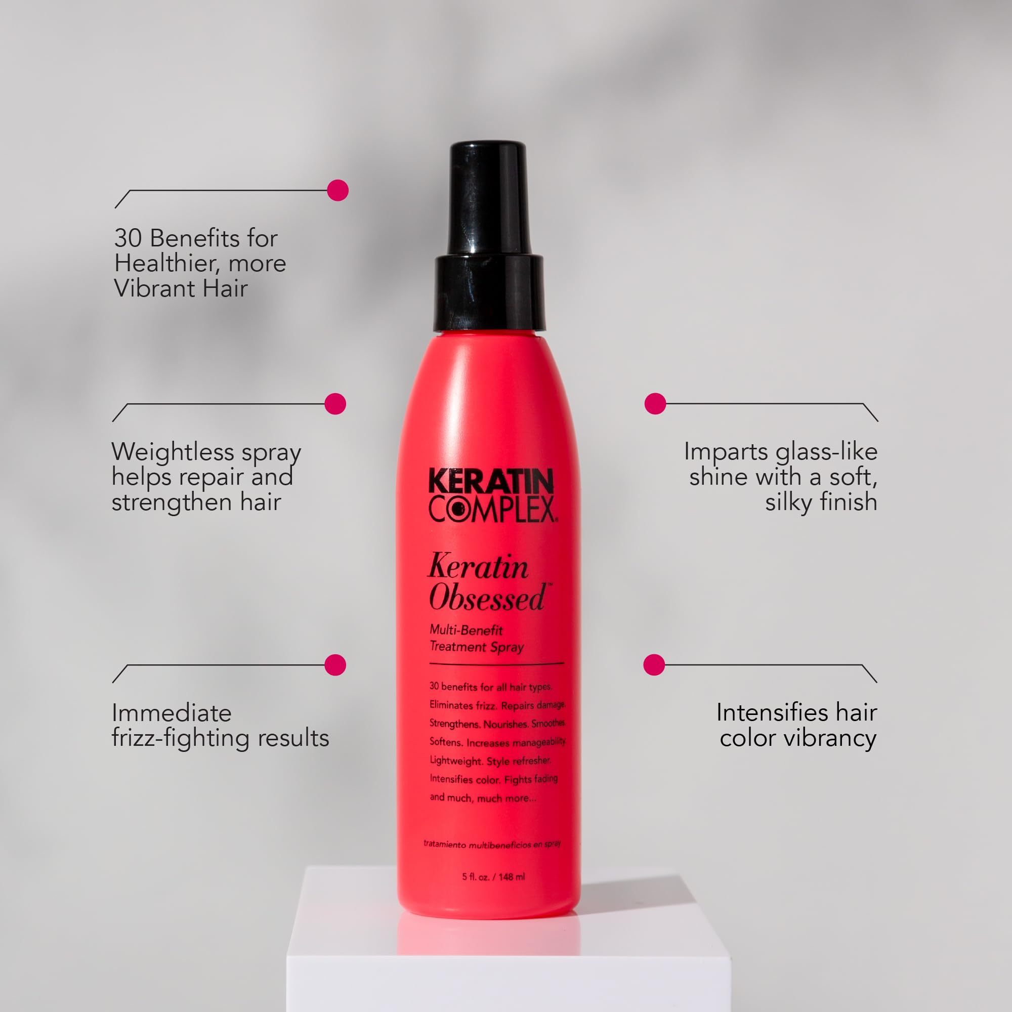 Keratin Complex triple-protein ingredient concept highlighting strengthening benefits