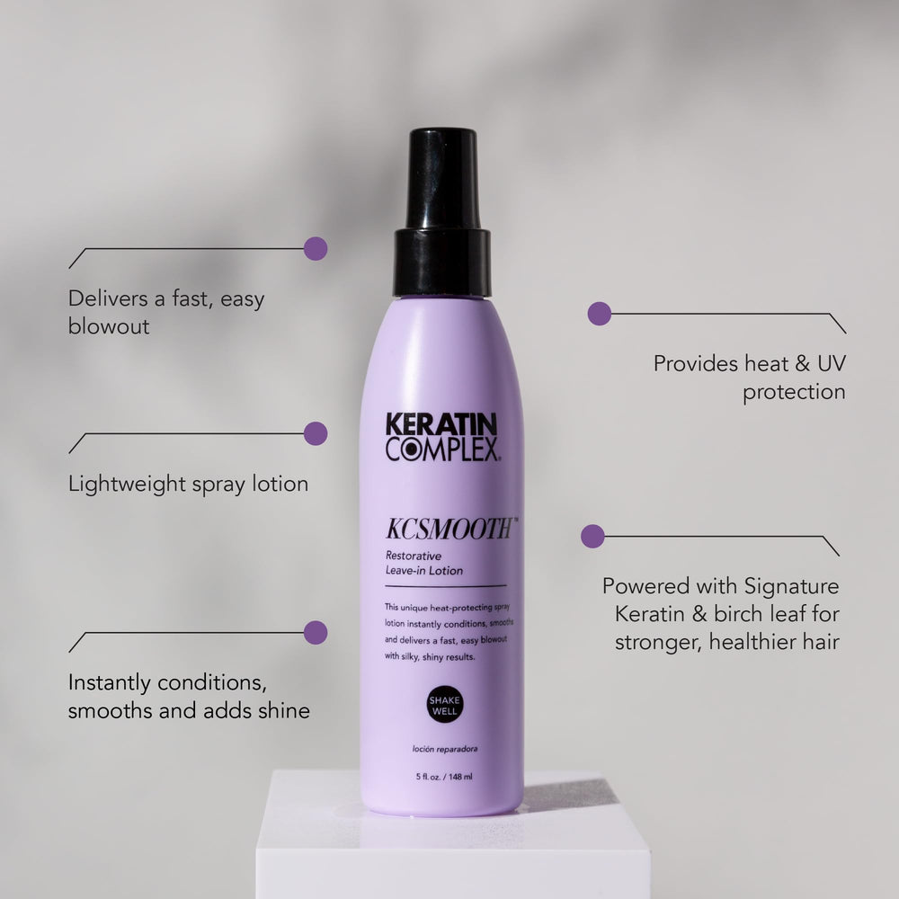 Keratin Complex spray nozzle close-up for even product distribution benefit