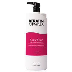 Keratin Complex on bathroom shelf lifestyle shot suggesting salon-quality maintenance