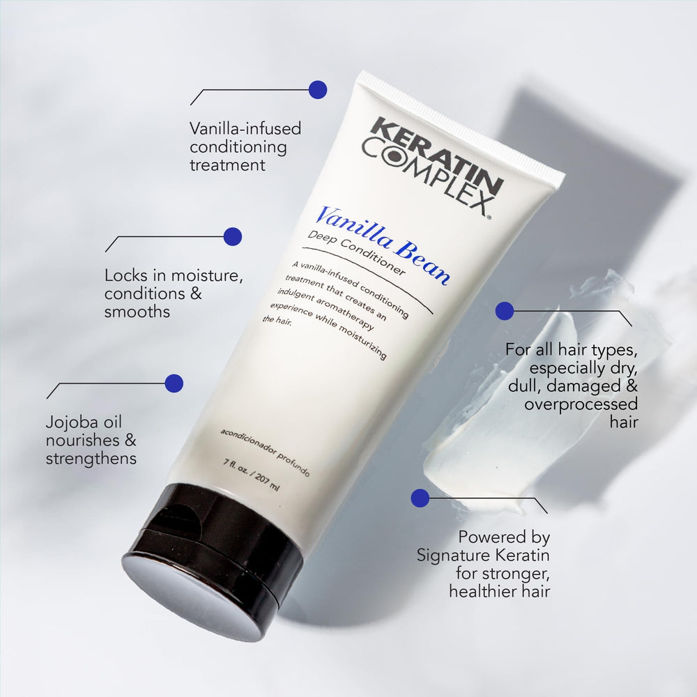 Keratin Complex being applied to hair illustrating improved softness benefit