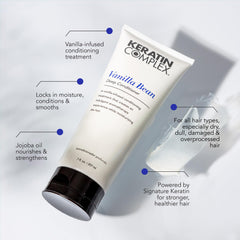 Keratin Complex being applied to hair illustrating improved softness benefit
